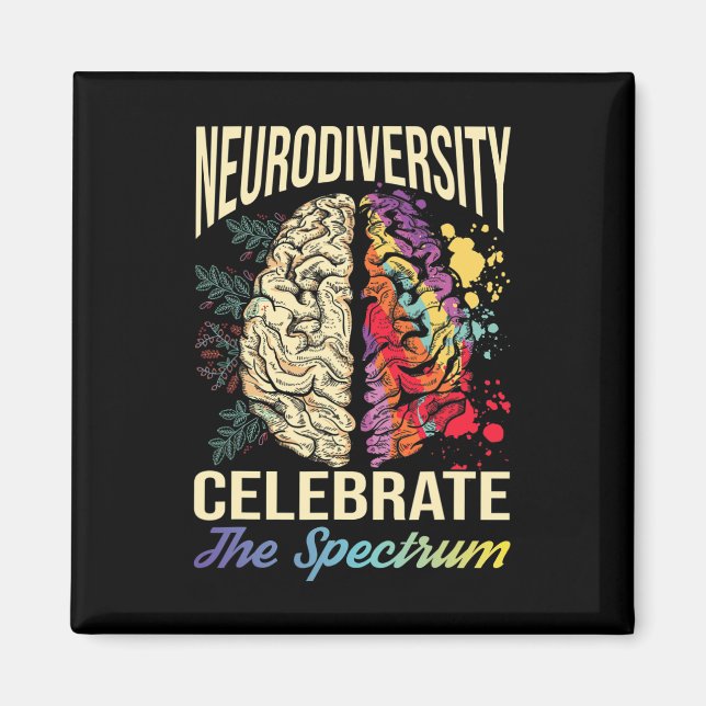 Imã A Neurodiversidade Celebra O Autismo Do Espectro E (Frente)
