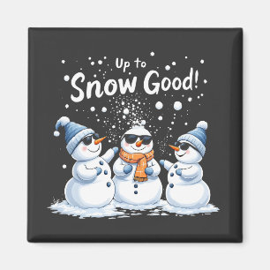 Imã À Neve Bom Snowman Engraçado Natal