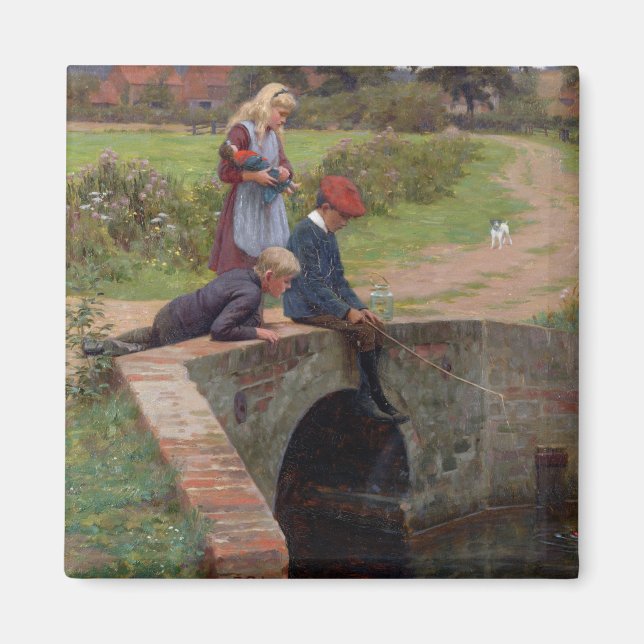 Imã A Nibble, 1914 (óleo no painel) (Frente)
