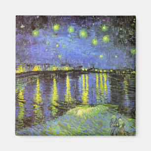 Imã A noite estrelado de Vincent van Gogh sobre o