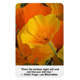 Ímã A noite vai acabar, citando Victor Hugo, Poppies
