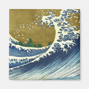 Imã A obra-prima Kaijo no Fuji Hokusai onda Kanagawa