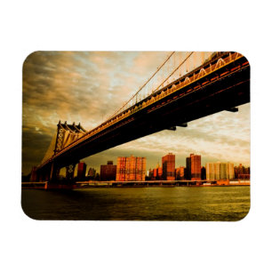 Ímã A opinião da ponte de Manhattan do lado de