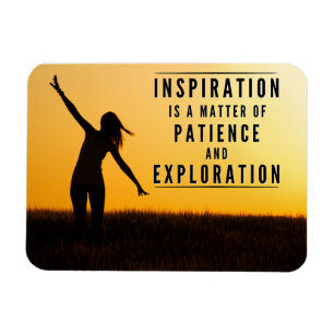Ímã A paciência da inspiração - motivacional