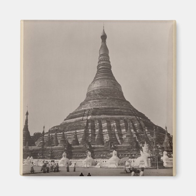 Imã A Pagoda Shwedagon em Rangum, Birmânia, c.1860 (Frente)