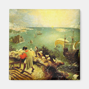 Imã A paisagem de Bruegel com a queda de Ícaro - 1558
