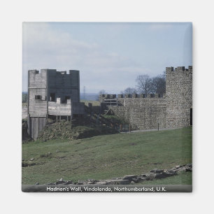 Imã A parede de Hadrian, Vindolanda, Northumberland,