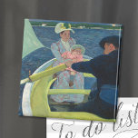 Imã A Parte Barco | Mary Cassatt<br><div class="desc">O Partido Barco (1893-1894) da artista impressionista americana Mary Cassatt. Uma peça de arte original é uma pintura a óleo sobre canvas. 

Use as ferramentas de design para adicionar texto personalizado ou personalizar a imagem.</div>