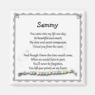 Imã A pata imprime em meu ímã da perda do animal de