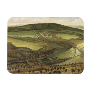 Ímã A perspectiva norte do Hampton Court, c.1699 (óle