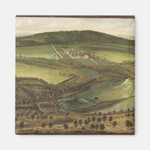 Imã A perspectiva norte do Hampton Court, c.1699 (óle
