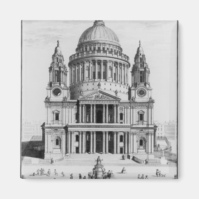 Imã A perspectiva ocidental das Ruas. A catedral de Pa (Frente)