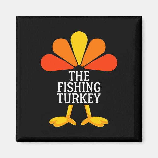 Imã A Pesca Da Turquia Engraçada Fama De Ação De Graça (Frente)
