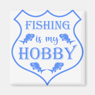 Imã A pesca é a minha citação do escudo hobby na crist