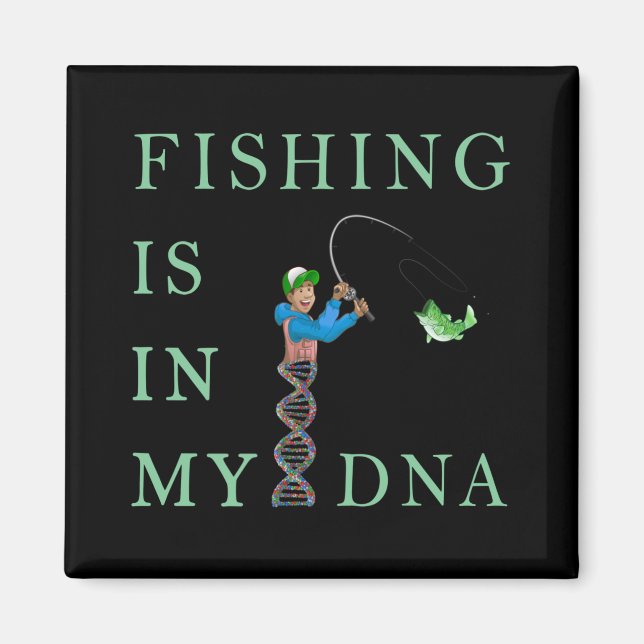 Imã A pesca está no meu DNA (Frente)