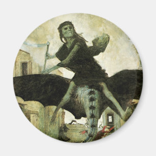 Imã A Peste por Arnold Bocklin, Simbolismo Vintage
