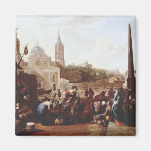 Imã A Piazza del Popolo em Roma por Johannes Lingelba