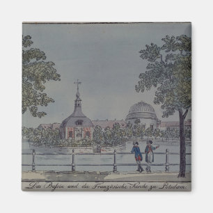 Imã A piscina e a igreja francesa em Potsdam, c.1796
