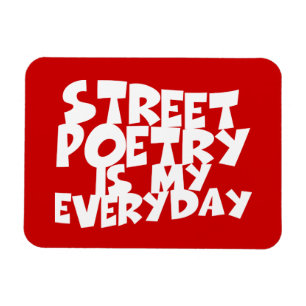 Ímã A poesia da rua é meu diária