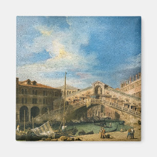 Imã A Ponte de Rialto a partir do Sul por Canaletto