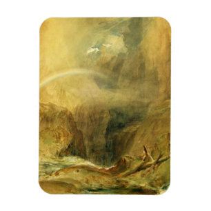 Ímã A ponte do diabo, passagem do St. Gotthard, c.1804