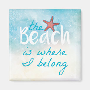 Imã A Praia É Onde Eu Pertenço A Citação