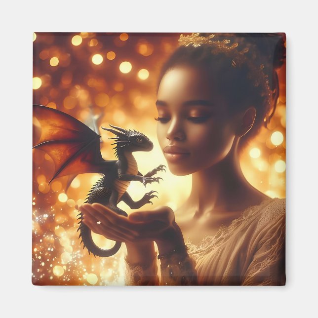 Imã  a princess and her baby dragon (Frente)