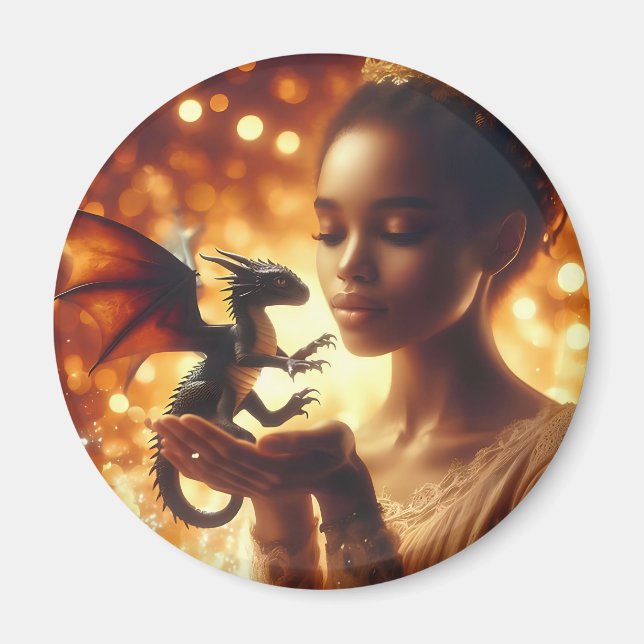 Imã  a princess and her baby dragon (Frente)