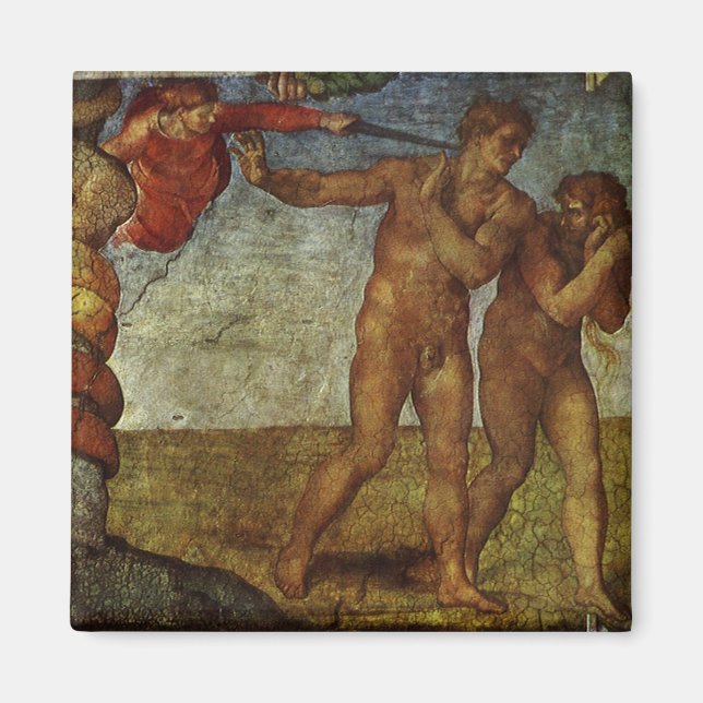 Imã A Queda e Expulsão de Michelangelo, Jardim do Éden (Frente)