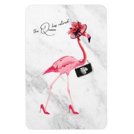 Ímã A Rainha Aposentou O Chic Pink Flamingo