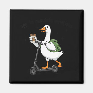 Imã A regular as emoções ganso engraçado de scooter