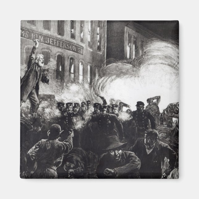 Imã A revolta anarquista em Chicago (Frente)