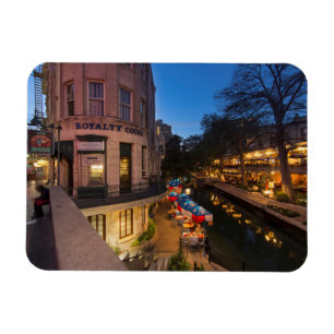 Ímã A Riverwalk No Dusk No Centro San Antonio 2