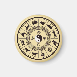 Imã A Roda do Zodíaco Tai Chi
