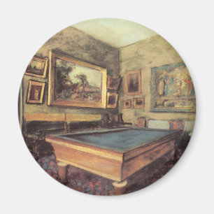 Imã A Sala de Bilhar em Menil Hubert por Edgar Degas