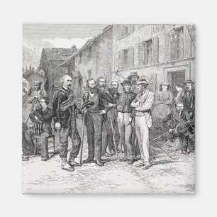 Imã A sala de clube de Zermatt em 1864, "da subida