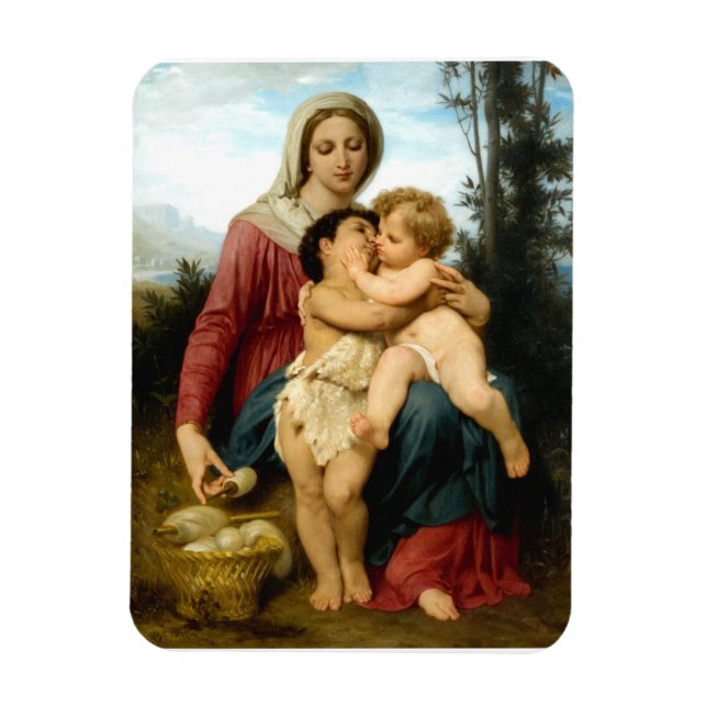 Ímã A Santa Família de William Bouguereau (Vertical)