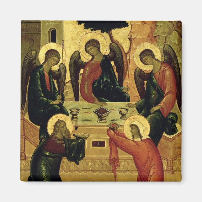 Imã A Santa Trindade, Escola de Novgorod, século 15 (Frente)