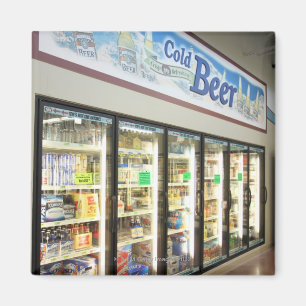 Imã A seção da cerveja de uma mercearia de Iowa. 2