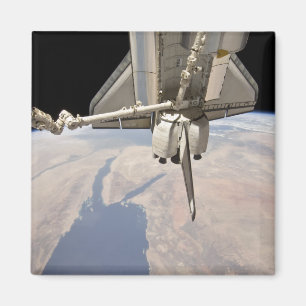 Imã A seção traseira do vaivém espacial entrado