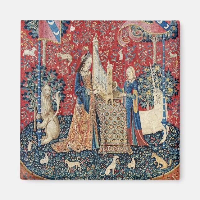 Imã A Senhora e o Unicórnio, Audição (Frente)