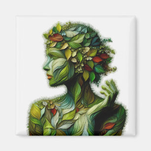 Imã A Senhora Verde - Fundo Branco