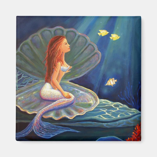 Imã A Sereia Clamshell - Arte Magnet (Frente)
