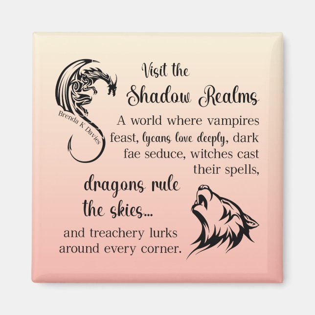 Imã A Shadow Realms Brenda K Davies Magnet (Frente)
