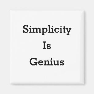 Imã A simplicidade é o gênio magneta