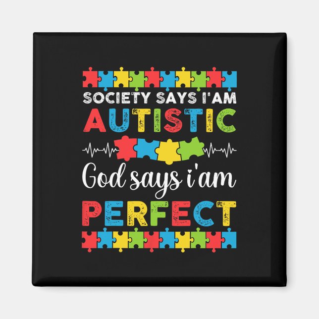 Imã A sociedade diz que sou autista Deus diz conscient (Frente)