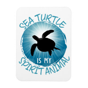 Ímã A Tartaruga Do Mar É O Meu Animal Espirituoso