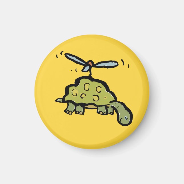 Imã a tartaruga helicóptero (Frente)