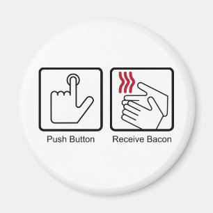 Imã A tecla, recebe o bacon - distribuidor do bacon