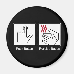Imã A tecla, recebe o bacon - distribuidor do bacon